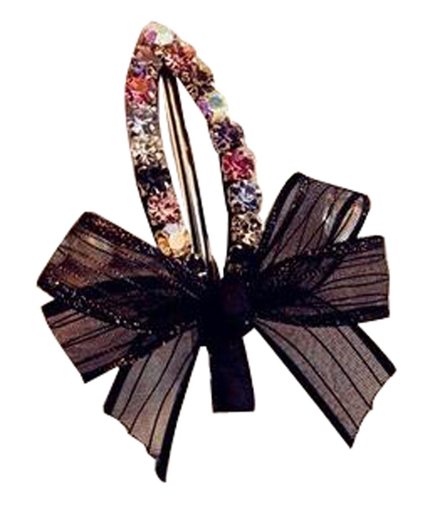 Hairpin Lace Bangs Clip Hairpin Silk Yarn Bow Hairpin Colorful