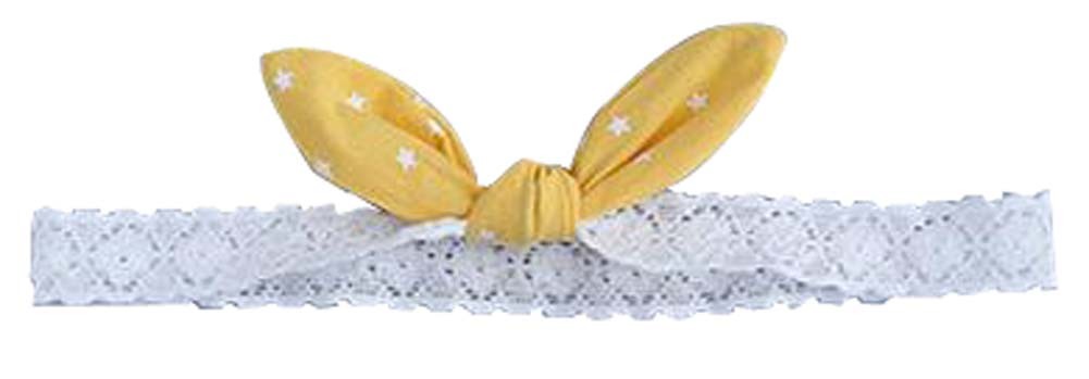 Fashion Cute Bow Baby Headwear Baby Hair Band Yellow