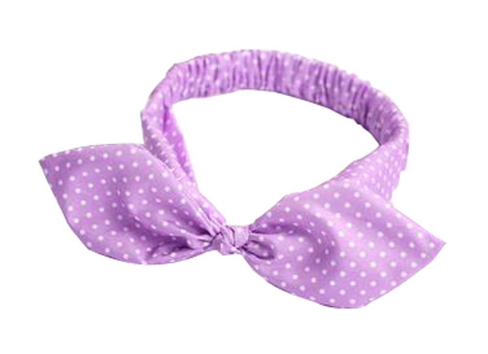 Set Of 5 Cute Children Headwear Neonatal Headbands Baby Hair Band Purple