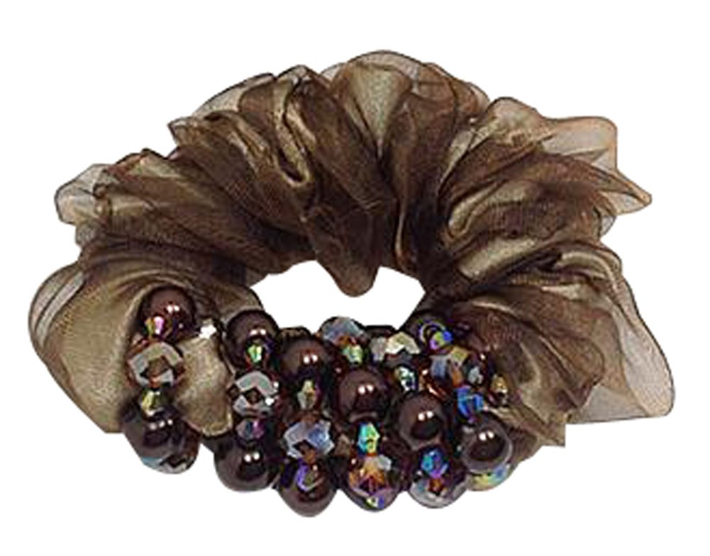 Pearl Hair Rope Headwear Head Flower Hair Accessories Coffee