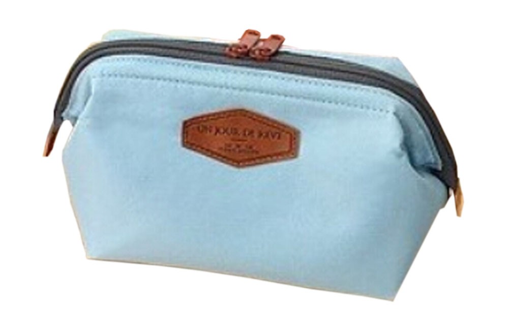 Storage Handbag Travel Storage Bag Cute Cosmetic Bag Stripe Blue Fashion