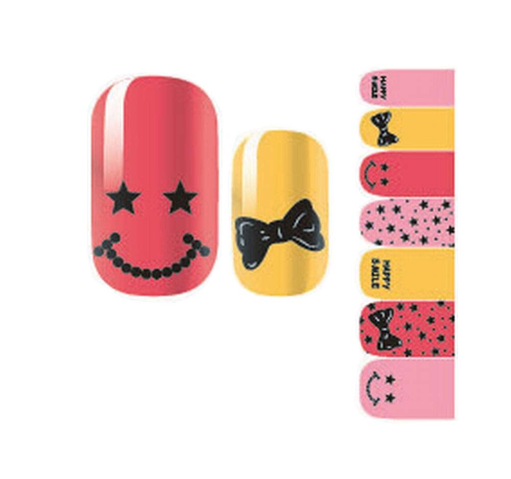 [Bow] Set of 5 Cute DIY Nail Stickers Decals for Nail Manicure Decals