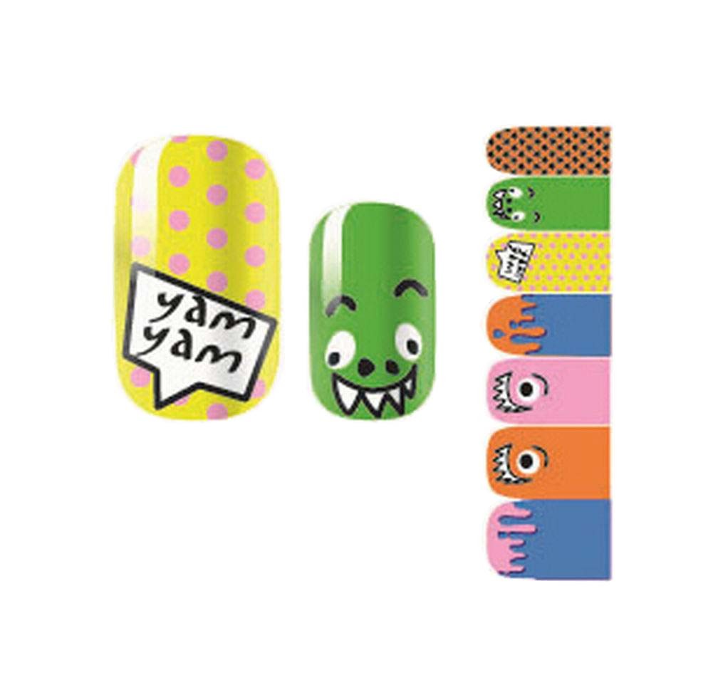 Set of 5 Lovely DIY Nail Stickers Decals Manicure Decals