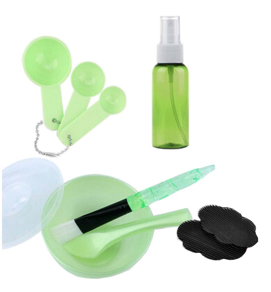 DIY Facial Mask Tools Mask Bowl Set DIY Makeup Kit Green