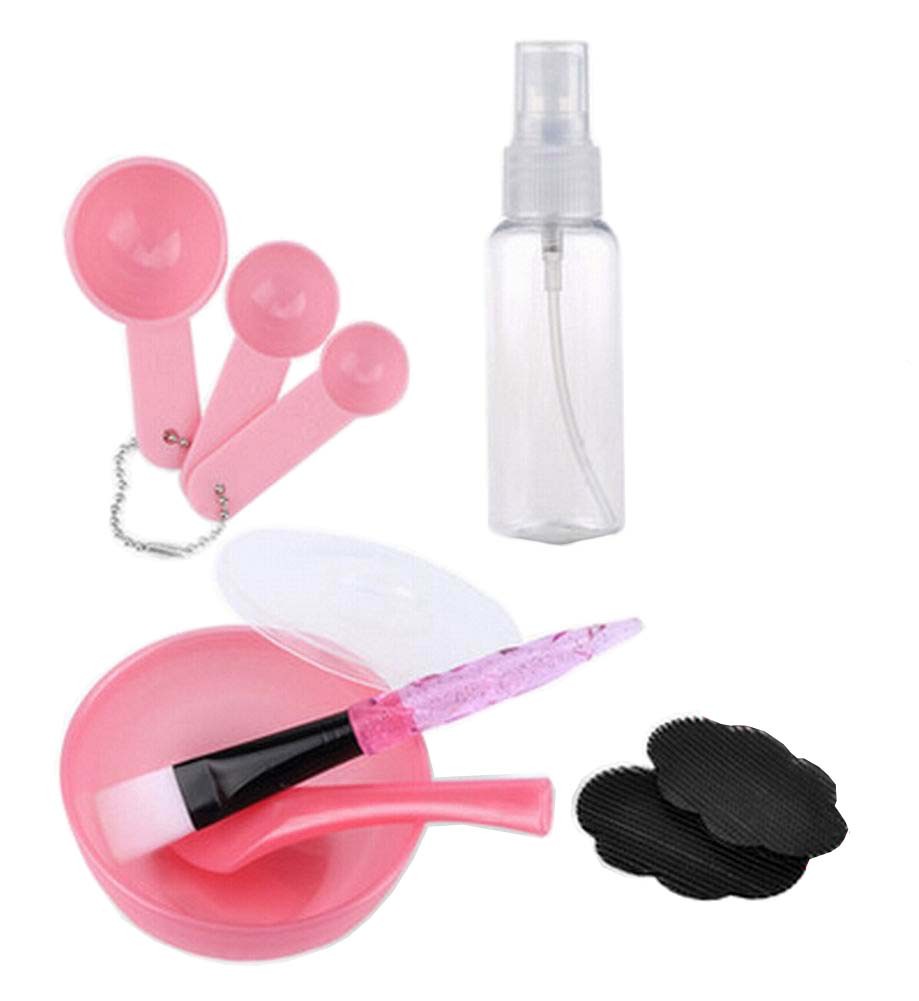 [Pink] DIY Facial Mask Tools Mask Bowl Set DIY Makeup Kit