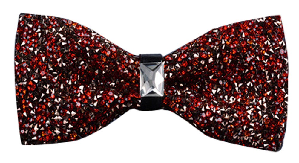 Luxury Neckties Man's Super Set Auger Bow Ties Fashion Bowtie Red