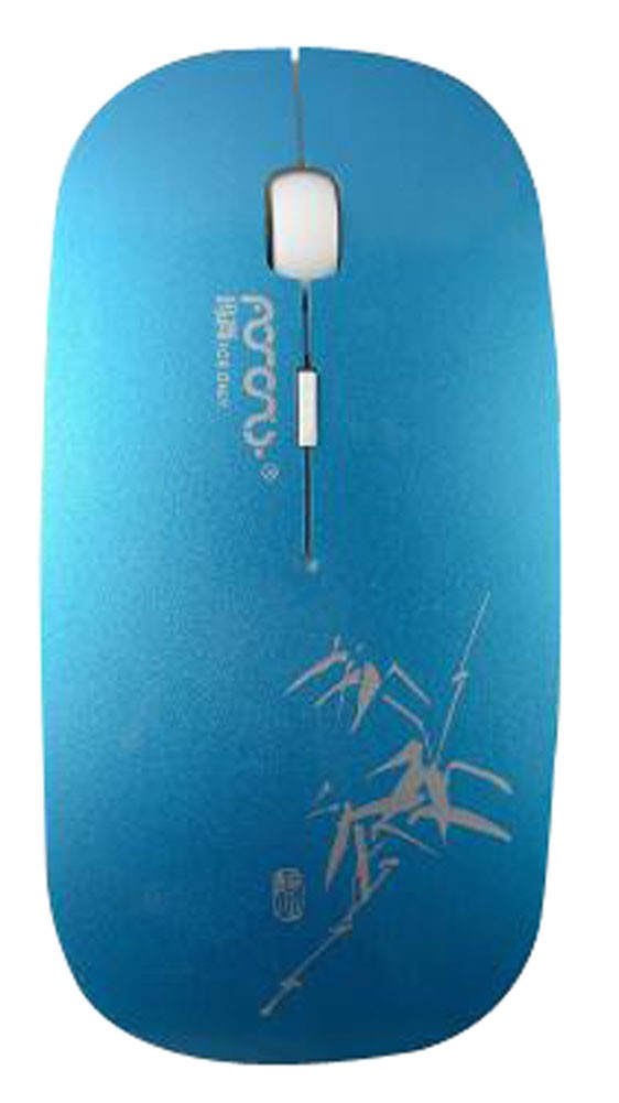 Creative Wireless Mouse Ultra-thin Mouse Gaming Mouse Blue
