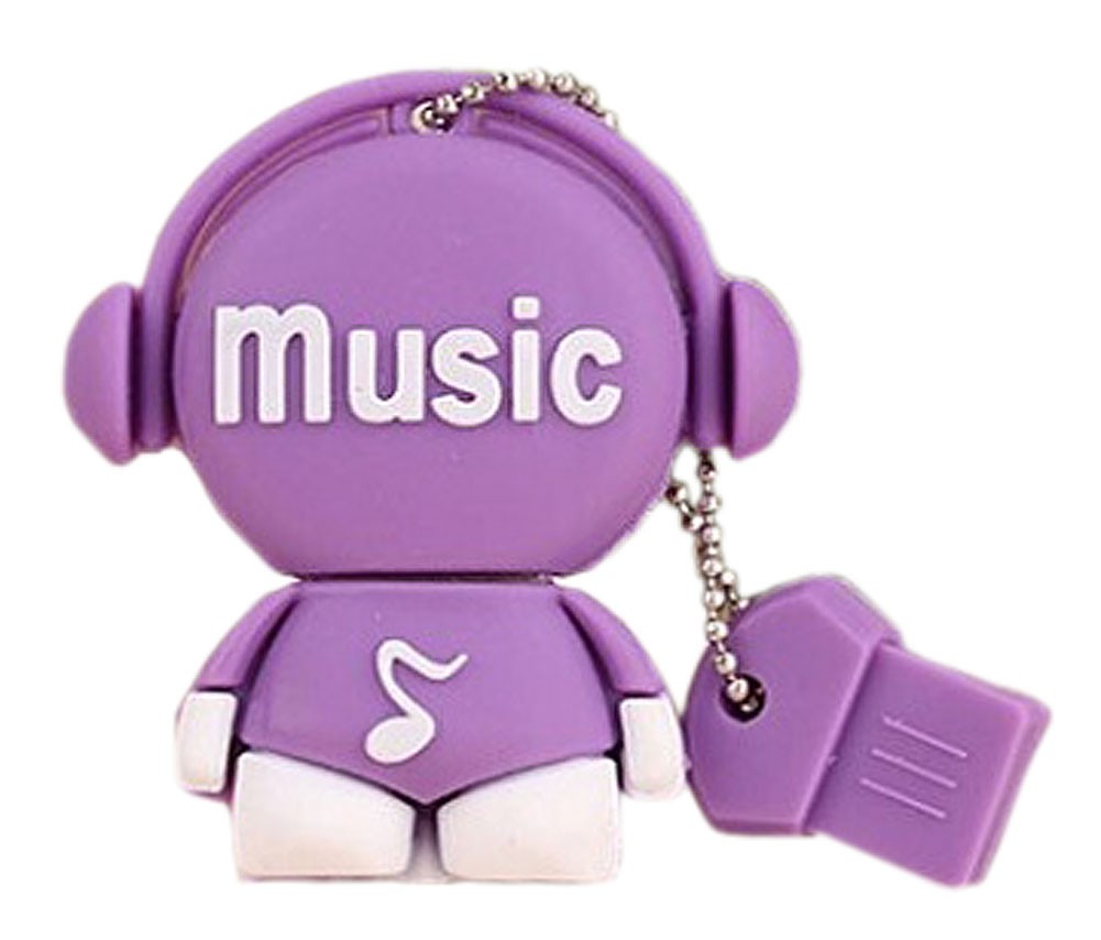 Purple Doll 32GB USB 2.0 Flash Drive High Speed USB Flash Disk / Memory Stick