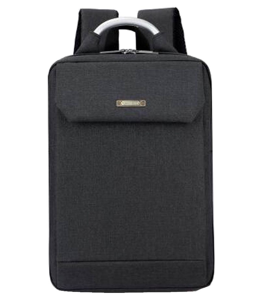 Simple Style Laptop Backpack Business Backpack Travel Bag for Man Black