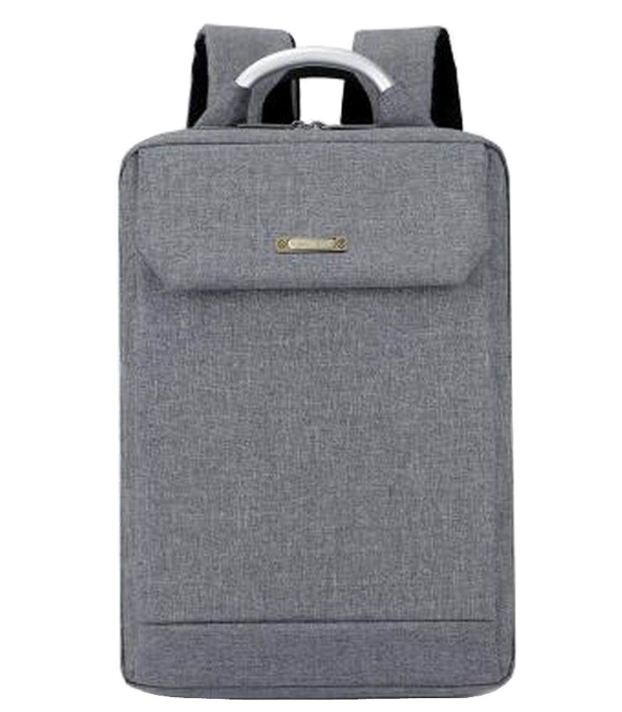 Simple Style Laptop Backpack Business Backpack Travel Bag for Man Gray