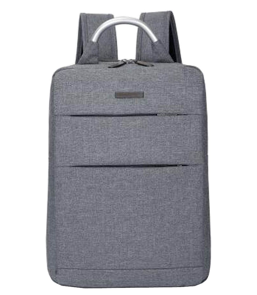 Simple Style Laptop Backpack Business Backpack Travel Bag Gray