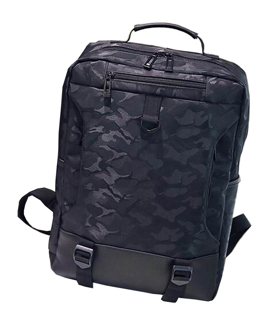 Stylish Camouflage Laptop Backpack Sport Backpack Travel Bag Black