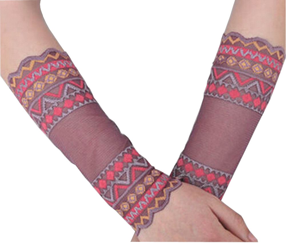 1 Pair Elegant Lace Bracers Wrist Protector Sleeves 18cm