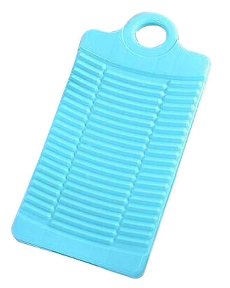 Plastic Washboard Non-slip Washboard Small Travel Laundry Washboard Blue