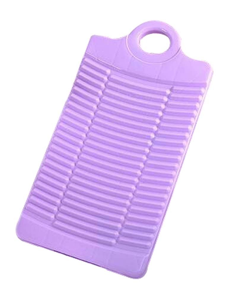 Plastic Washboard Non-slip Washboard Small Travel Laundry Washboard Purple