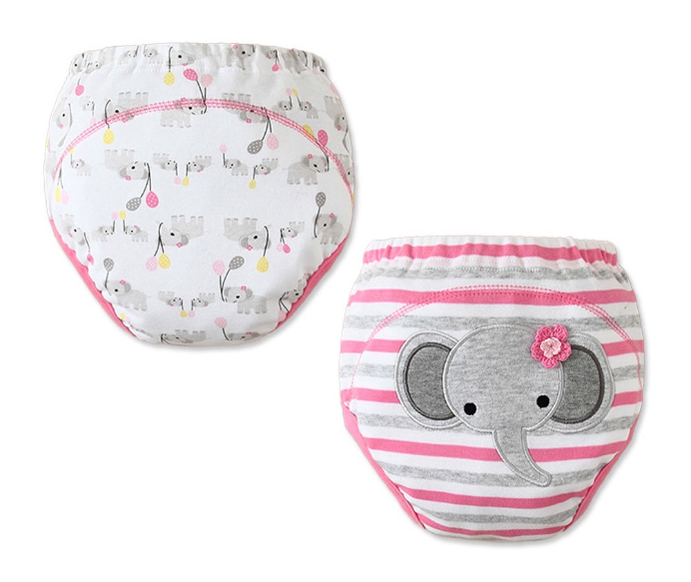 Cute Baby Toilet Training Pants Nappy Underwear Cloth Diaper 15.4-26.4Lbs