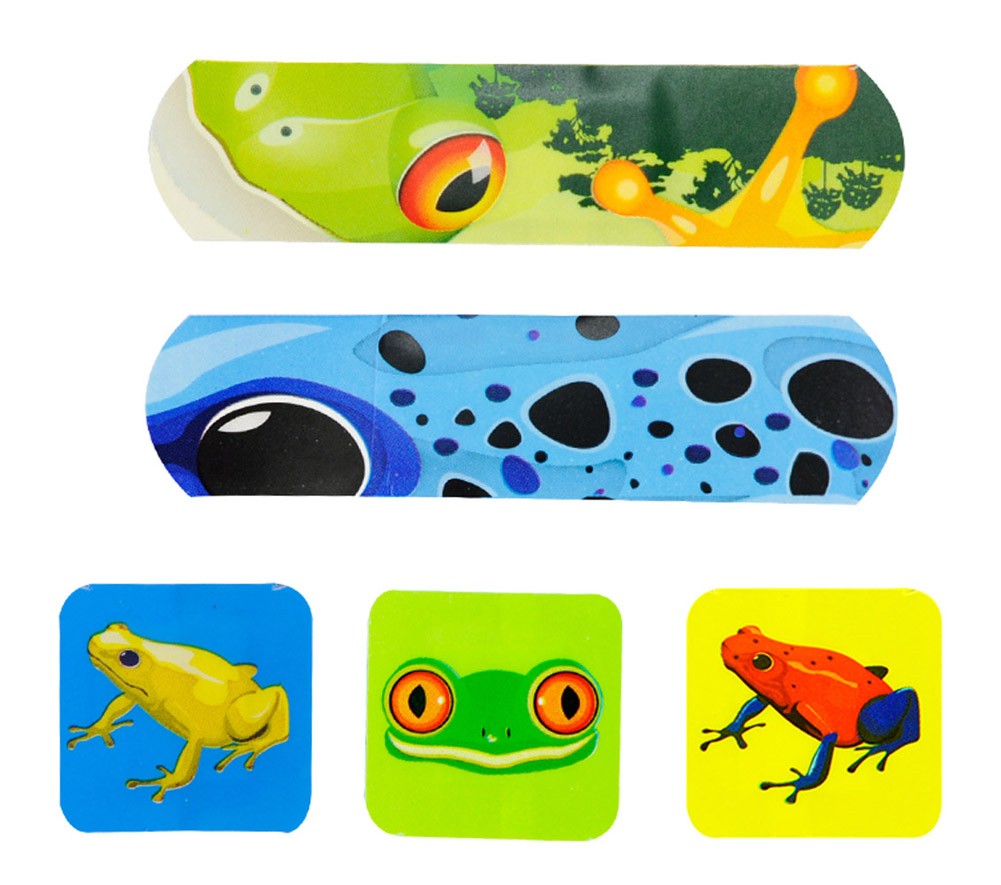 [Frog] 20-Count First Aid Dressings Waterproof Band Aid Cute Adhesive Bandages