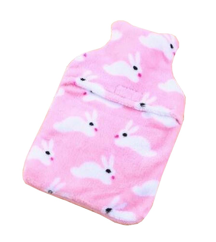 Classic Hot Water Bottle with Cover Water Heating Bag Rabbit