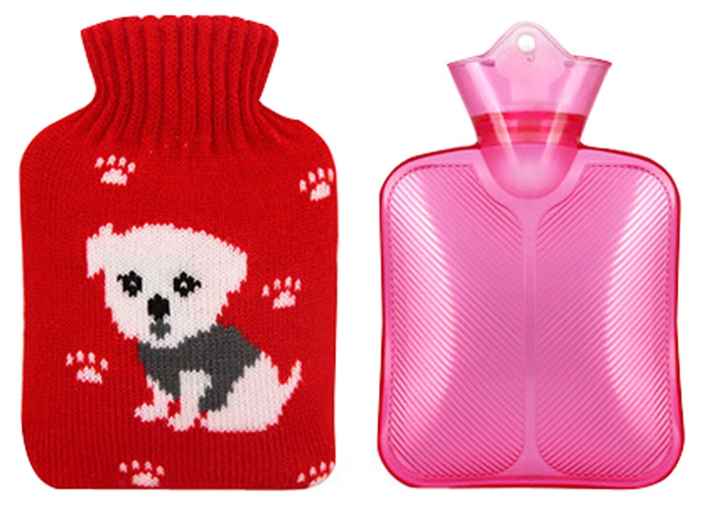 Hot Sale Living Goods Hot Water Bottle Novelty Warm Handbags 11*16.5cm Red
