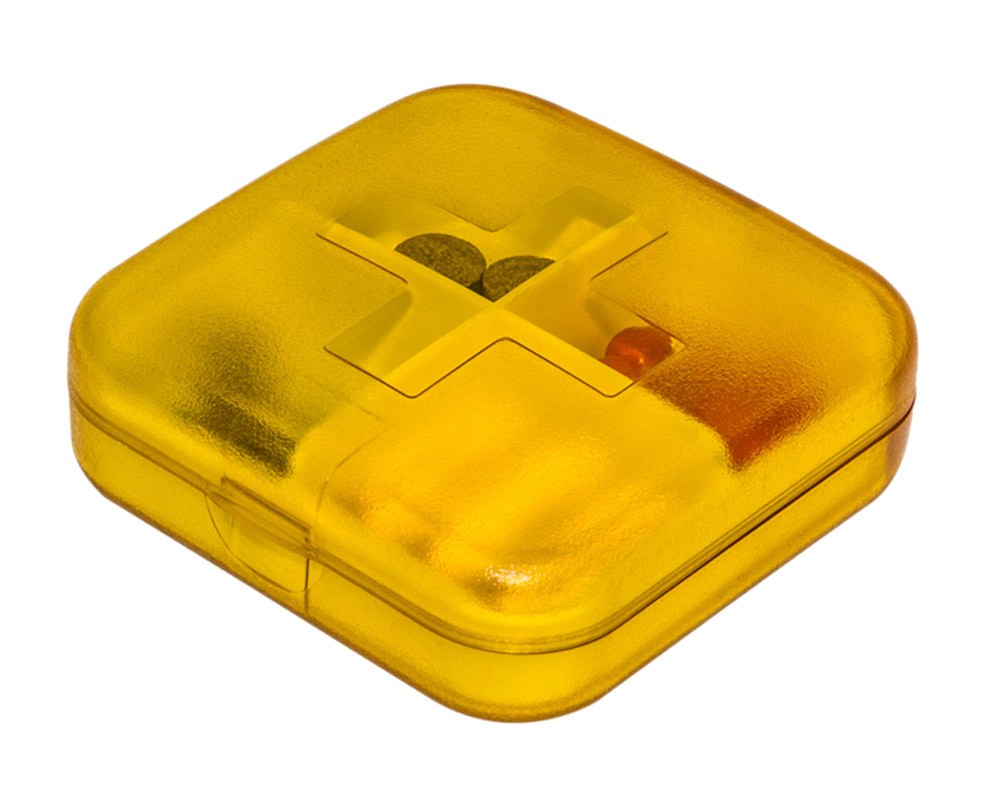 Portable 4 Slots Plastic Travel Pills/Vitamins Box Multi-Purpose Organizer