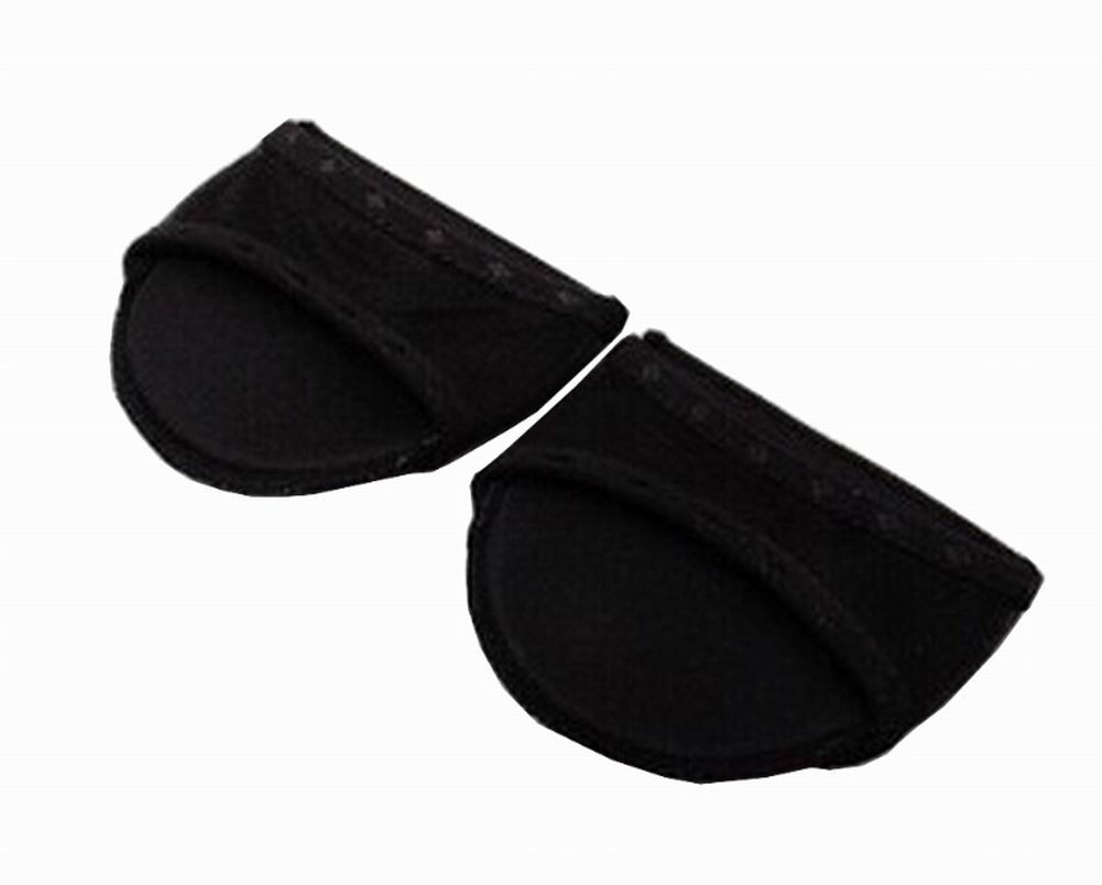 3 Pairs Forefoot Pads High-heeled Shoes Insoles Cushions Fish Head Black