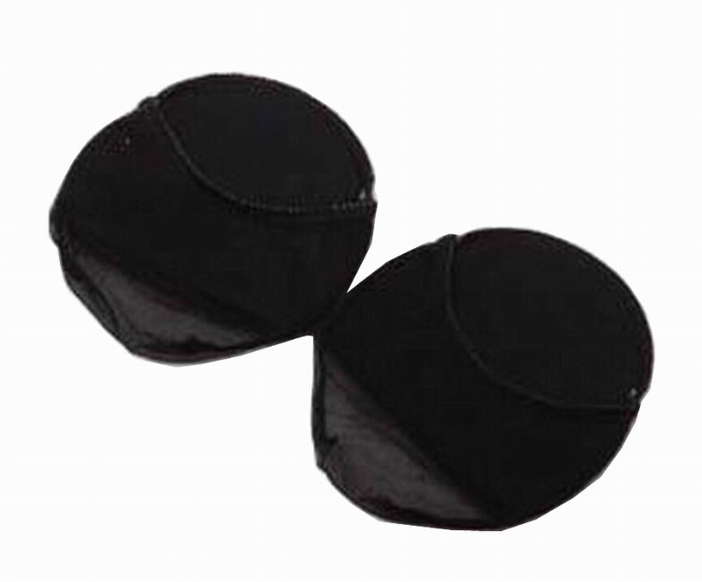 3 Pairs Forefoot Pads High-heeled Shoes Insoles Cushions Full Wrapped Black