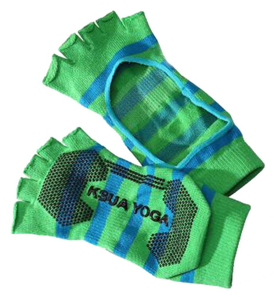 Half Backless Socks Yoga Socks Socks For Women Sport Socks Green