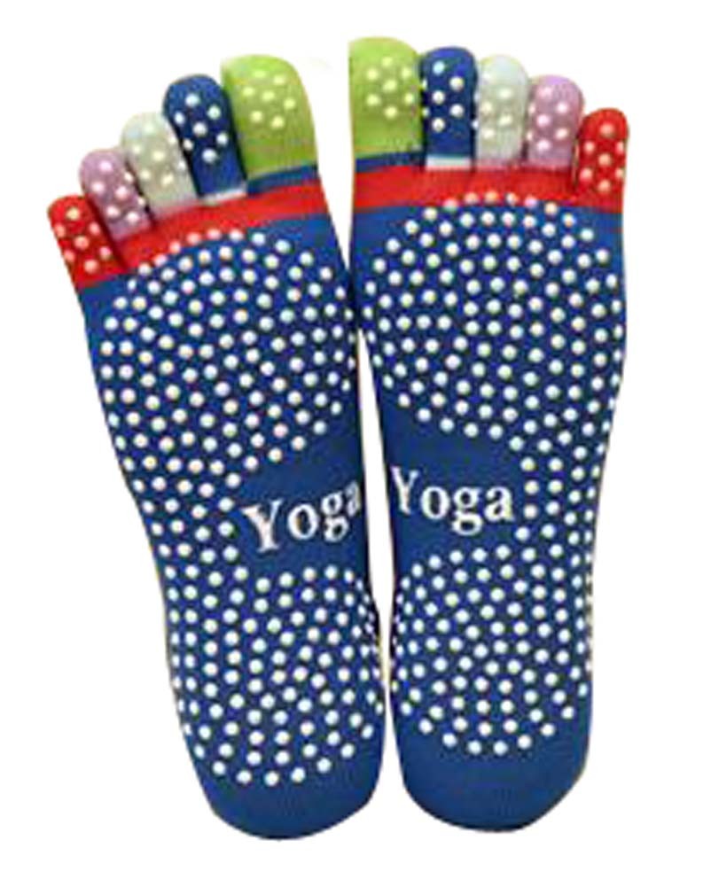 Backless Socks Yoga Socks Socks For Women Sport Socks Blue