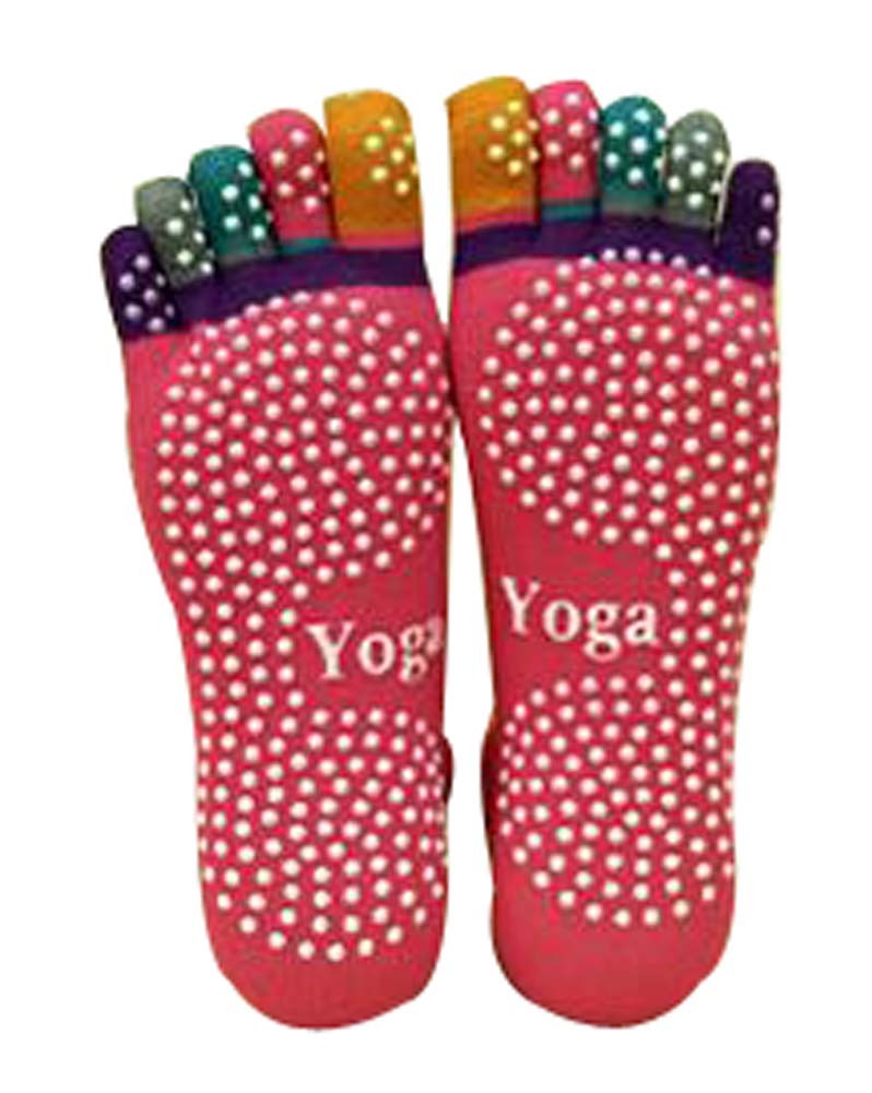 Backless Socks Yoga Socks Socks For Women Sport Socks Red