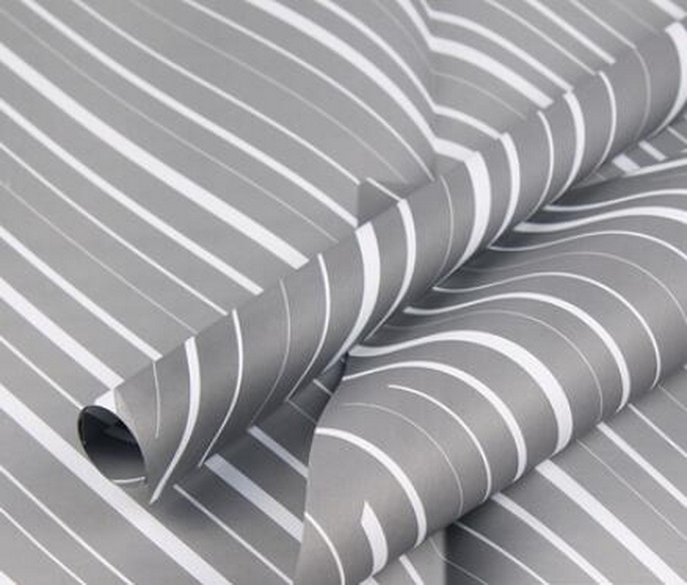 20 Sheets Modern Gift Wrap Paper Diagonal Stripes Packaging Materials