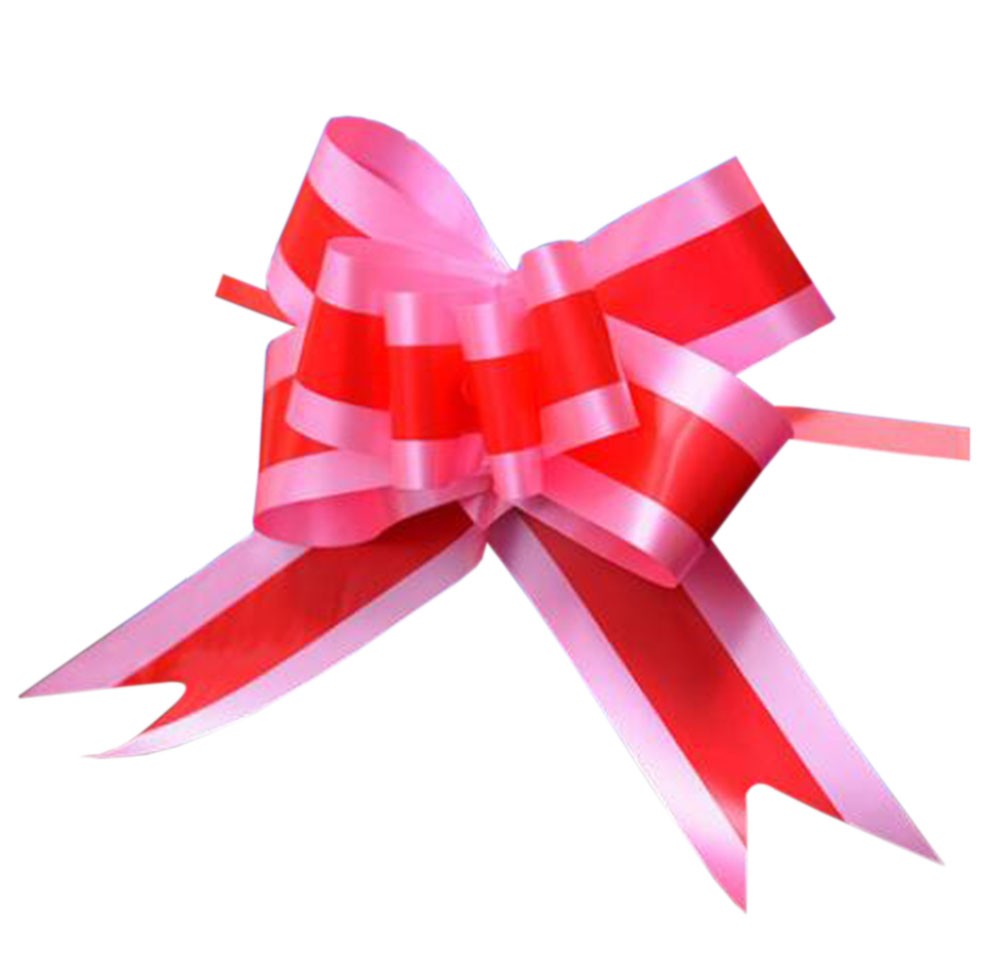 [Red] Home Decoration Pull Flower Ribbons 60PCS Gift Wrap Ribbons