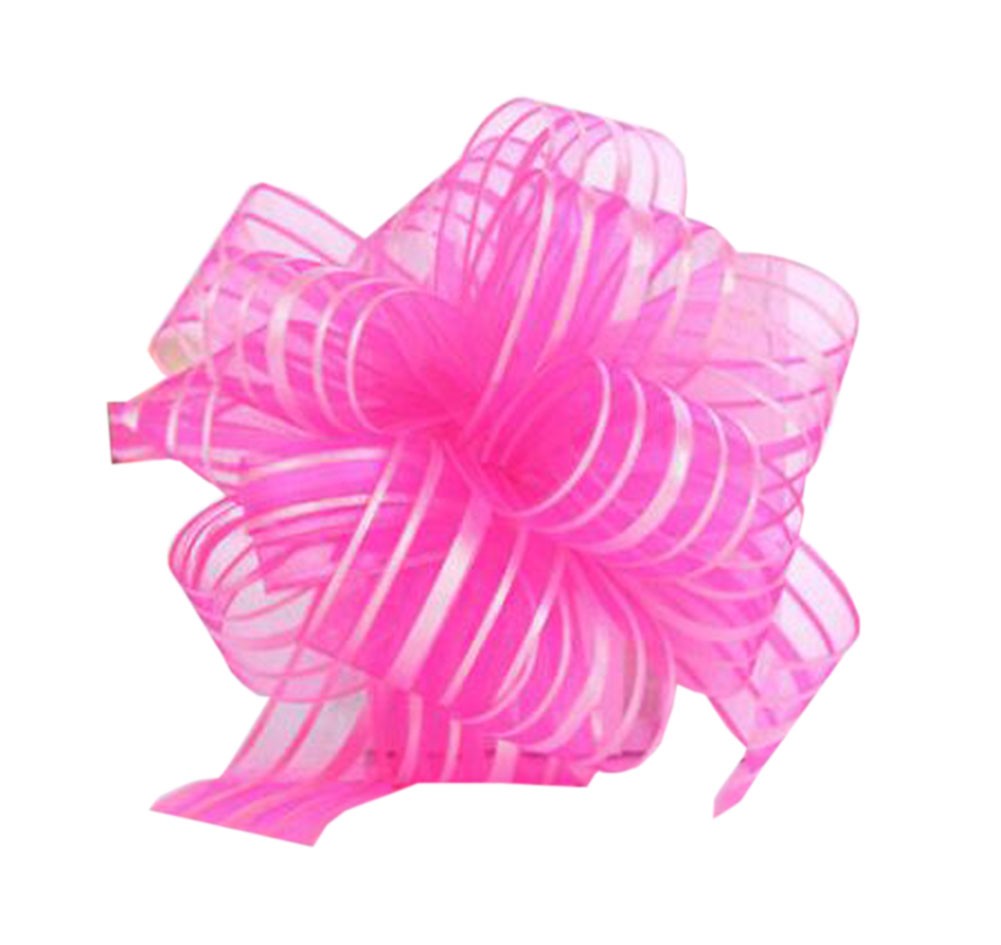 Decorative Pull String Ribbons [Pink] Wedding/Party Supplies, Set of 6