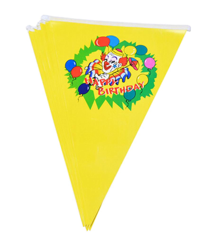 Set of 2 [Clown] Party Banners Pennant Banner Birthday Decor