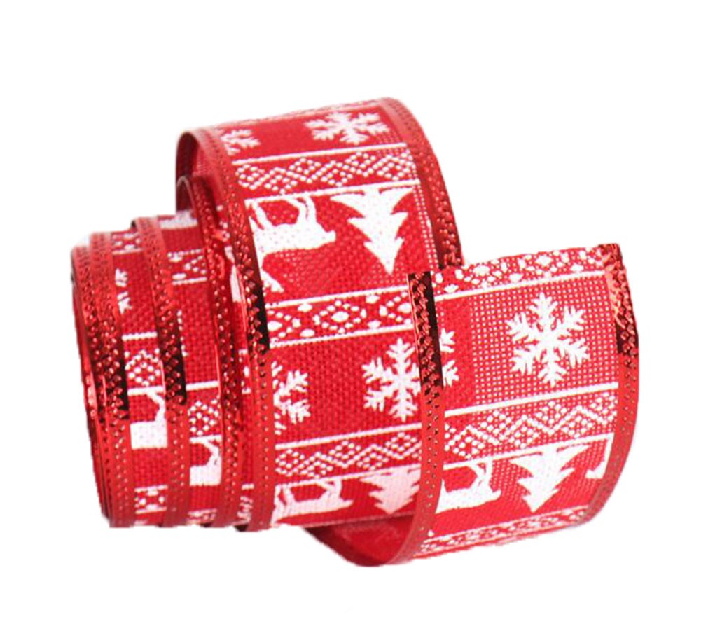 [Red] Party Supply Home Christmas Decor Ribbon DIY Ribbon
