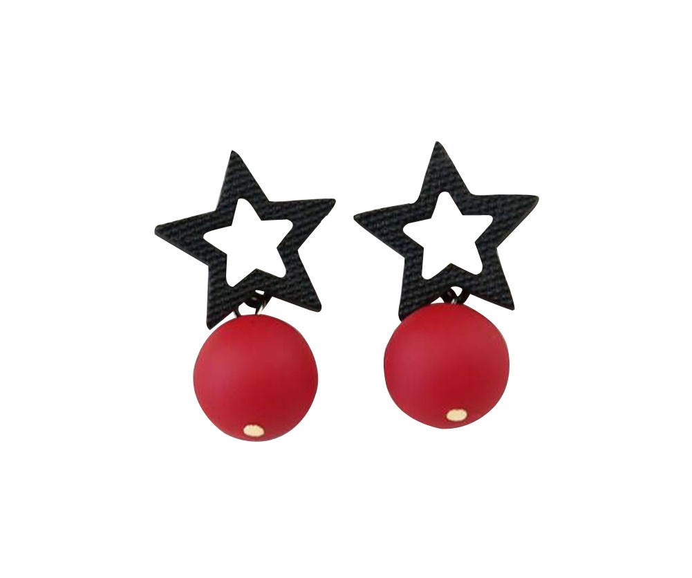 New Fashion Woman Jewelry The Five-pointed Star Earrings