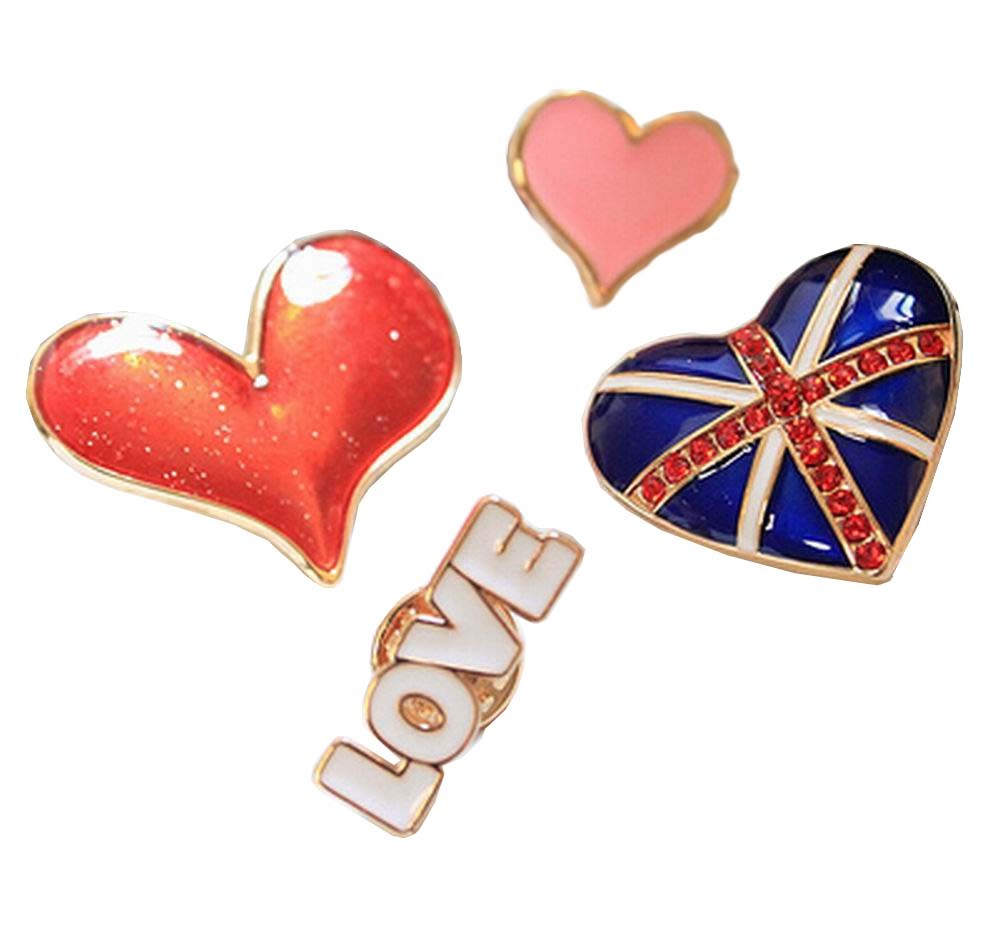[Heart] A Set of Ladies Brooches Corsages Collar Decorative Brooch Pins