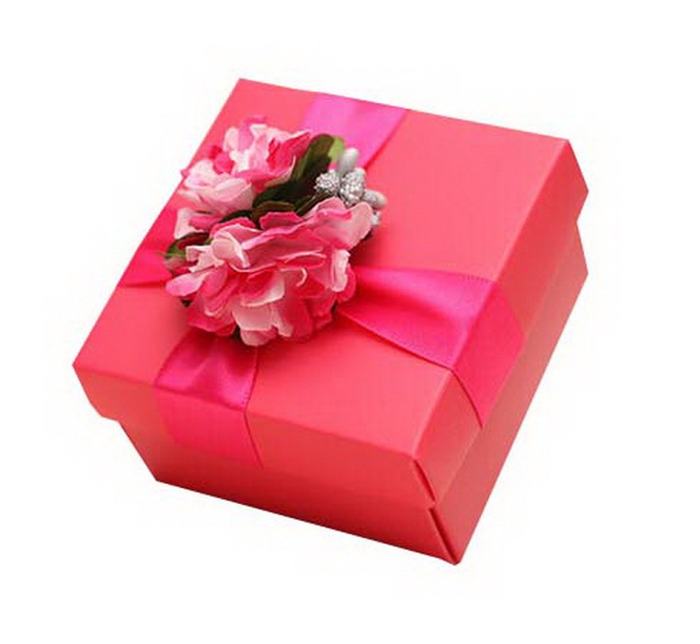 Set of 6 Wedding Festival Candy Bag/Chocolate Box/Gift Carrier Elegant Fushcia