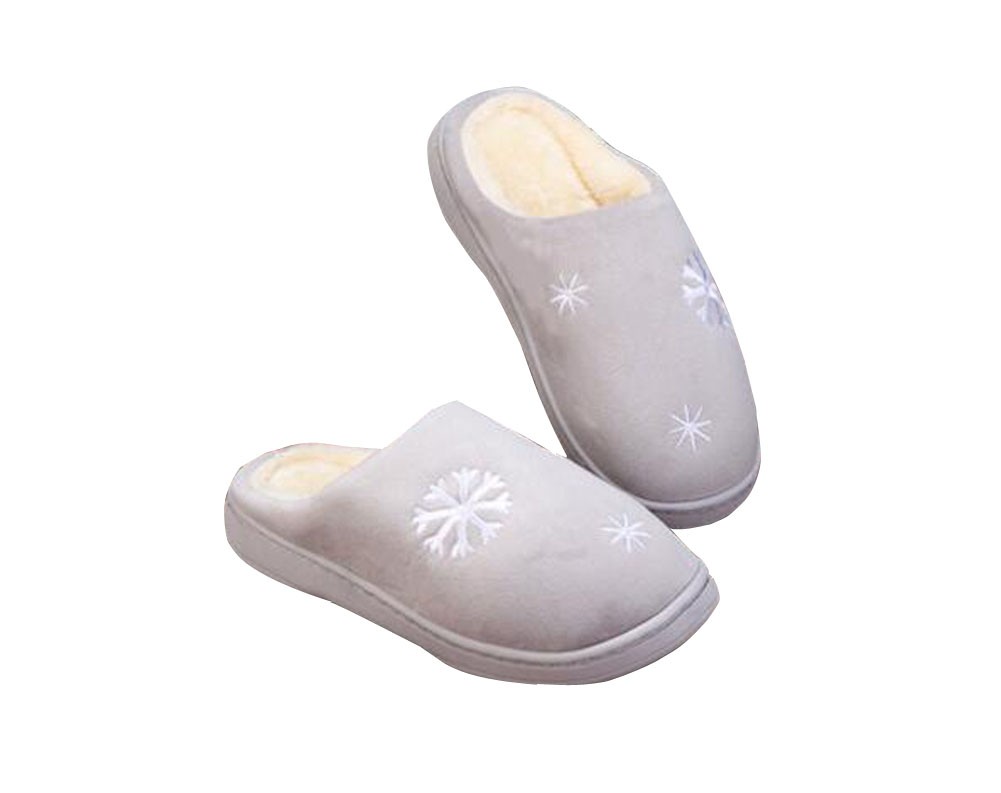 Men Simple Home Slippers Anti-skid Winter Warm Slippers