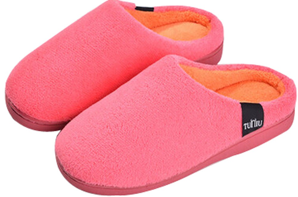 Cartoon Home Interior Cotton Slippers US8.5-9.5 Watermelon Red