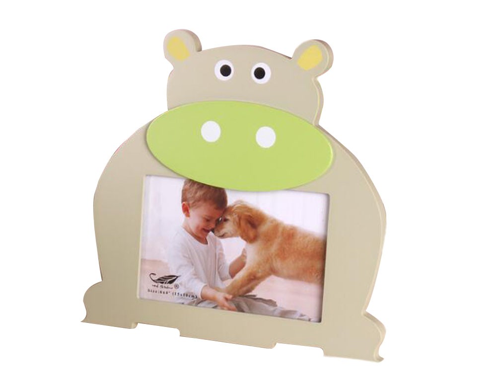 6-inch Wooden Photo Frame Lovely Cartoon Home Decoration