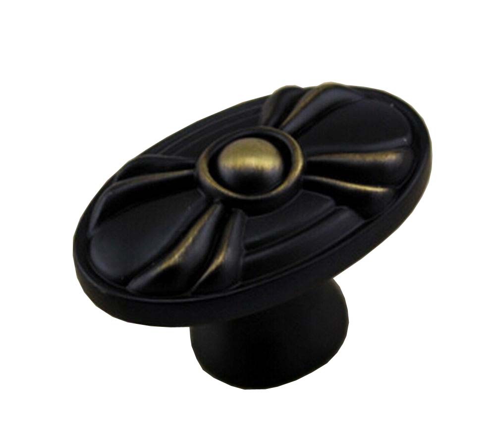 [Bow] Set of 2 Single Hole Bronzed Drawer Handles Wardrobe Pull Furniture Handle