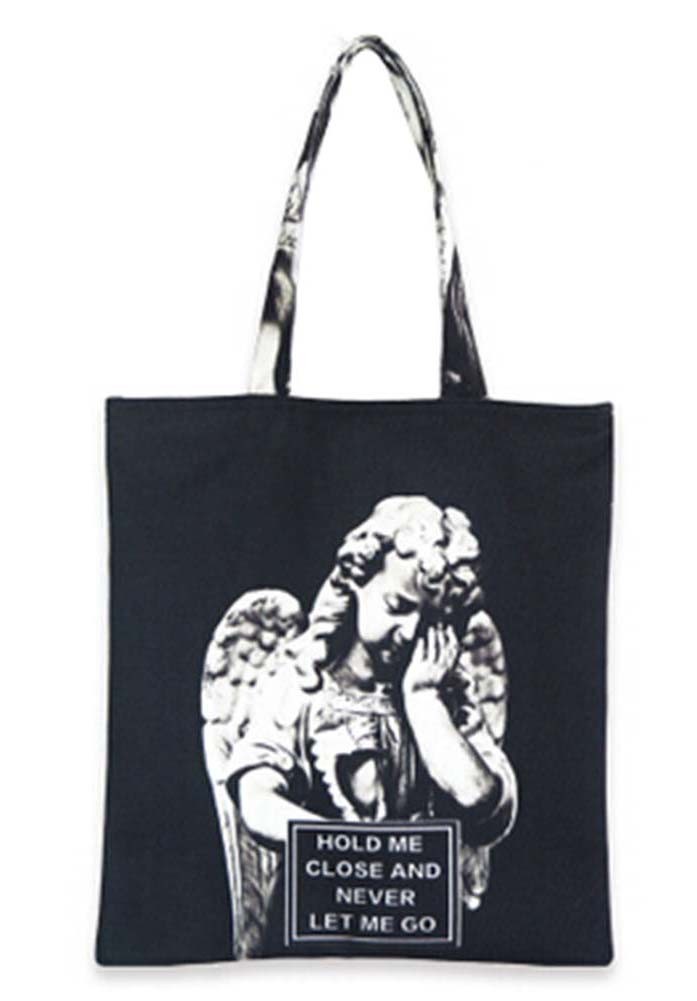 Canvas Women's Cotton Print Tote Shopping Beach Bag Vintage sculpture shoulder