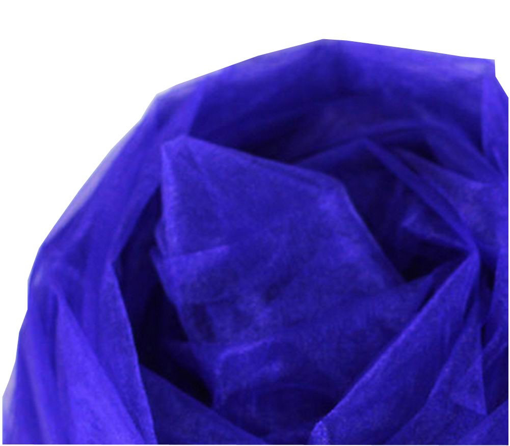 2 Sets Tulle Organza Fabric Yarn Party Wedding DecorDIY Supplies Dark Blue