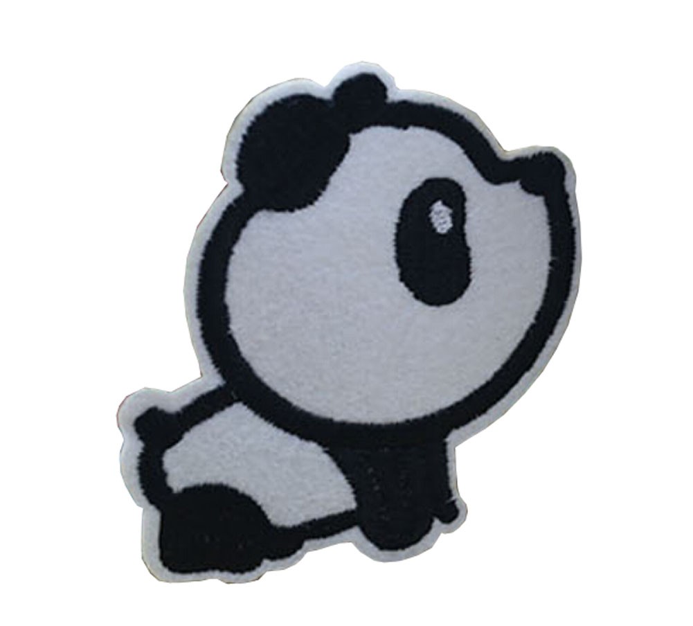 10PCS Embroidered Fabric Patches Sticker Iron Sew On Applique [Panda D]