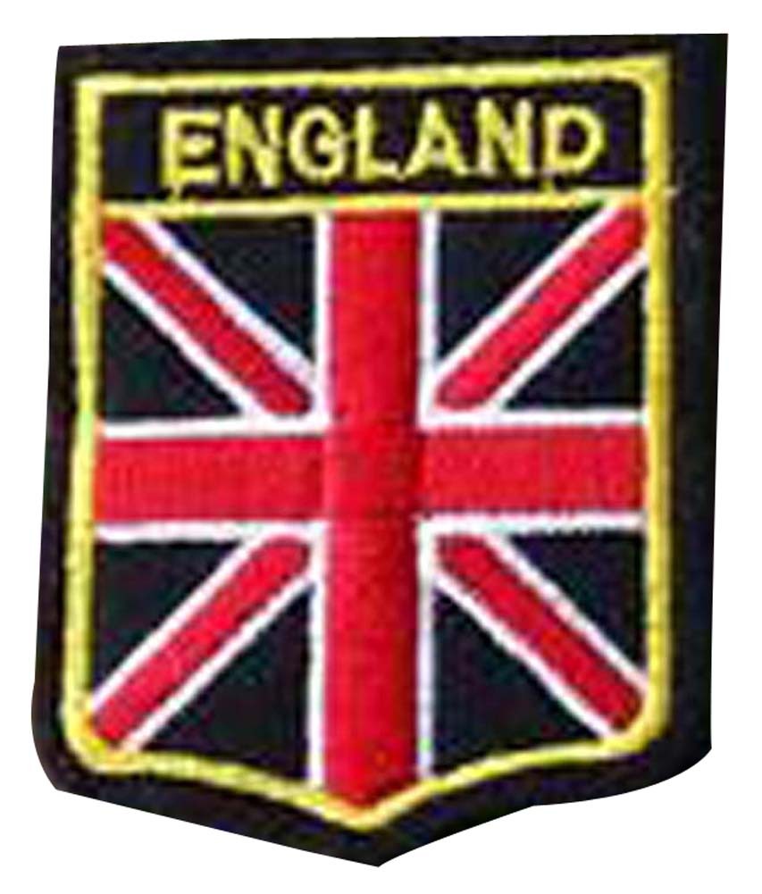 Set Of 2 Cloth Badge Affixed Patch Stickers Applique Patches (England)