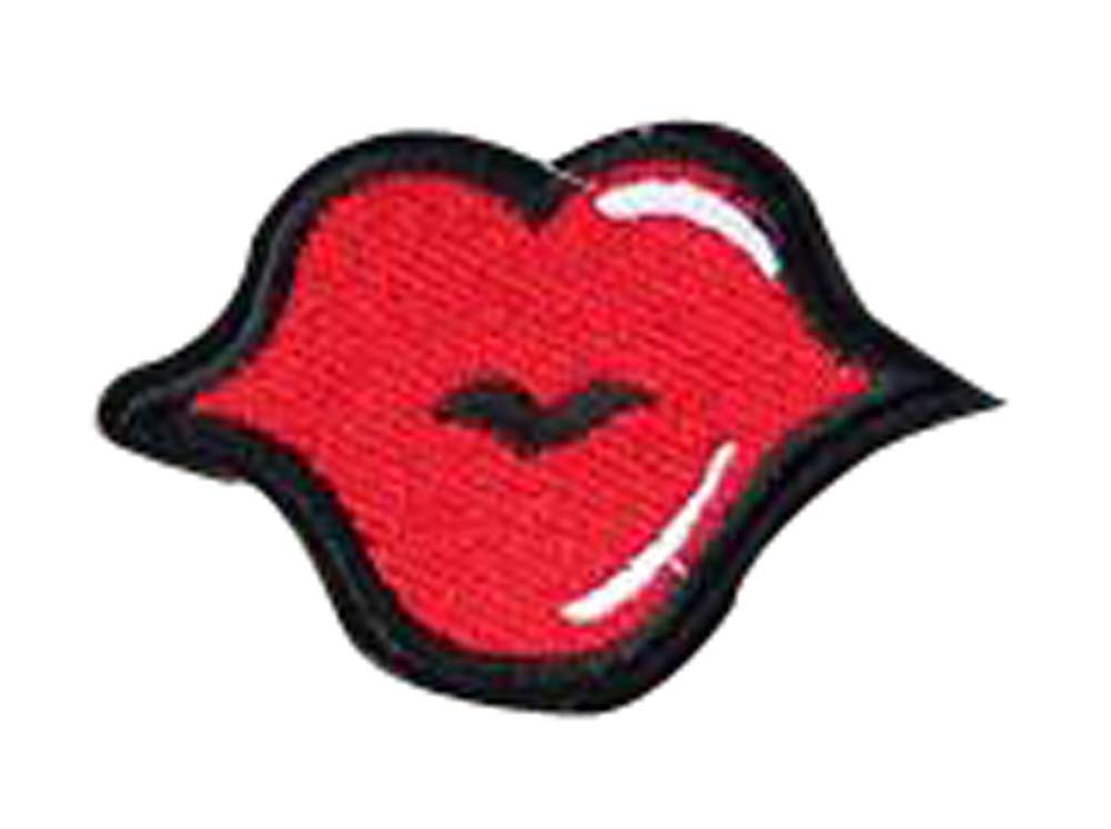 Set Of 2 Useful Cloth Badge Affixed Patch Stickers Applique Patches Red