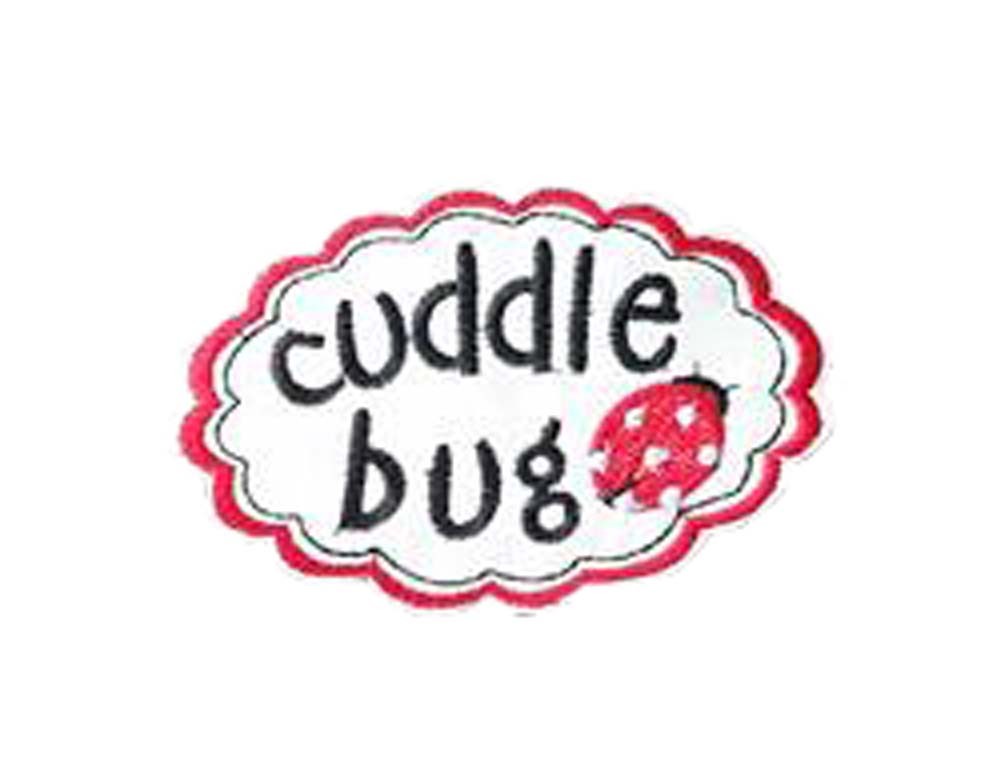 Set Of 2 Cool Cloth Badge Affixed Patch Stickers Applique Patches (Cuddle Bug)