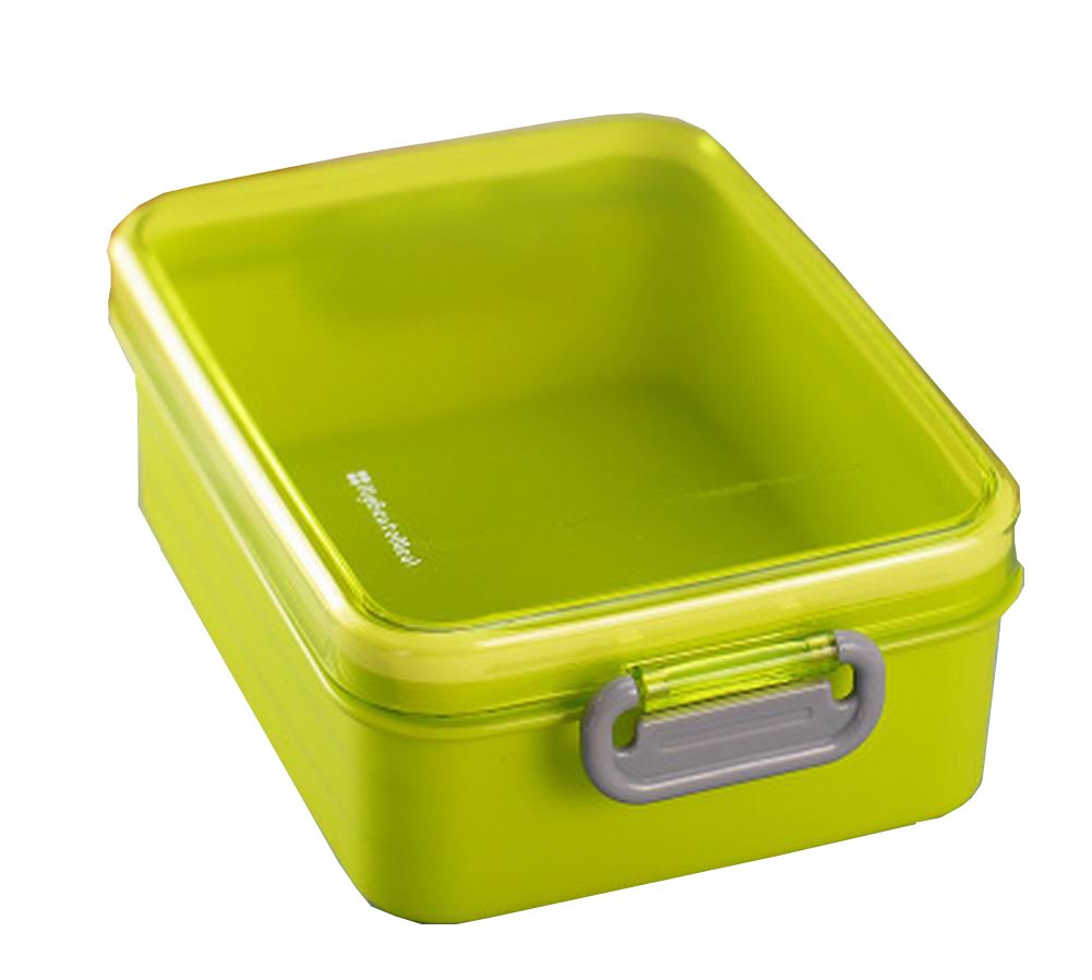 1 Layer Bento Lunch Box Food Container Toast Fruit Box Green