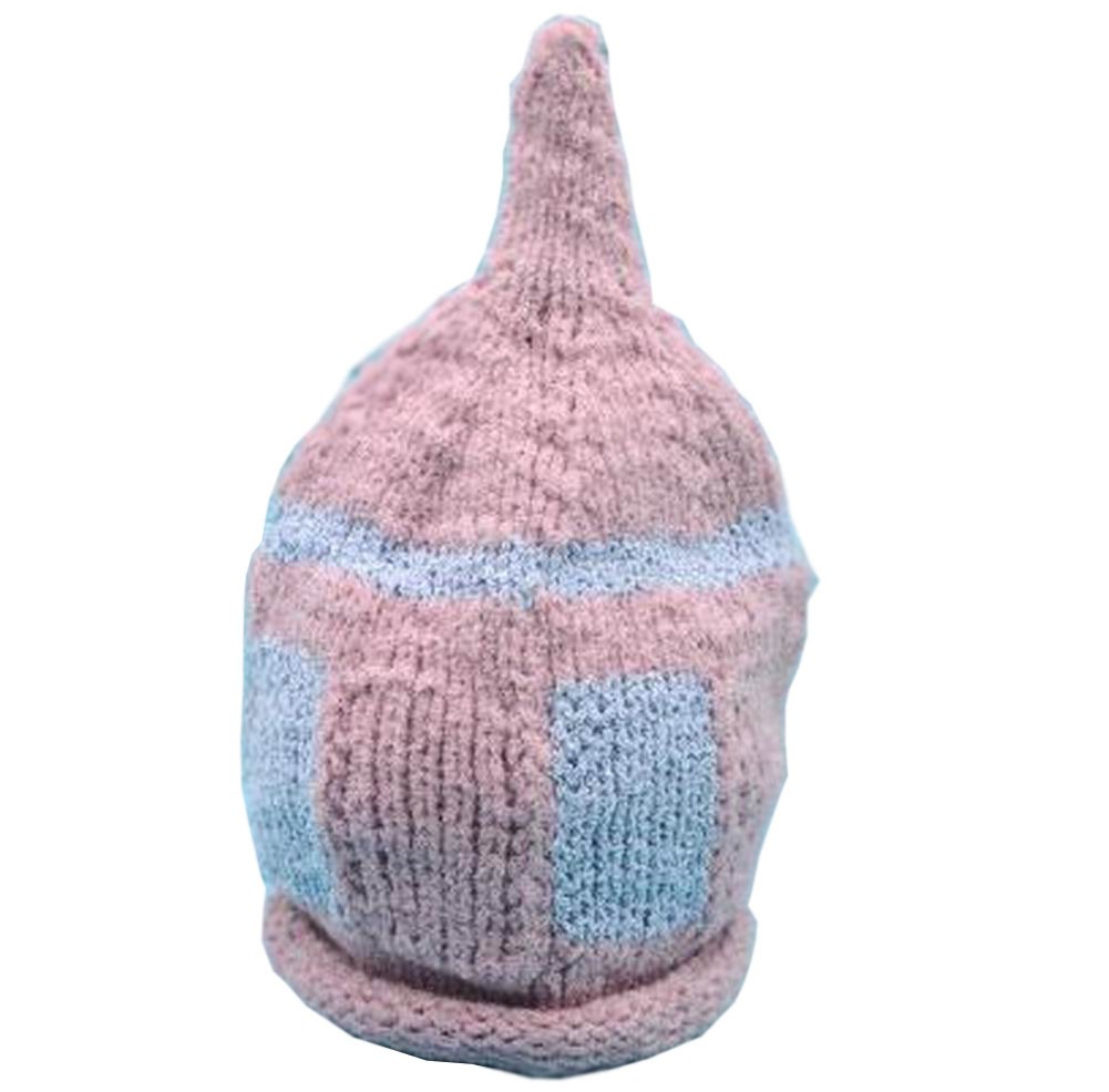 Newborn Photography Props Knitted Handmade Hat [Pink]