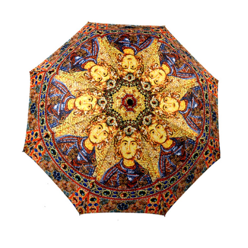 Egypt Style Design Folding Anti-UV Sun/Rain Umbrella, Royal Printing
